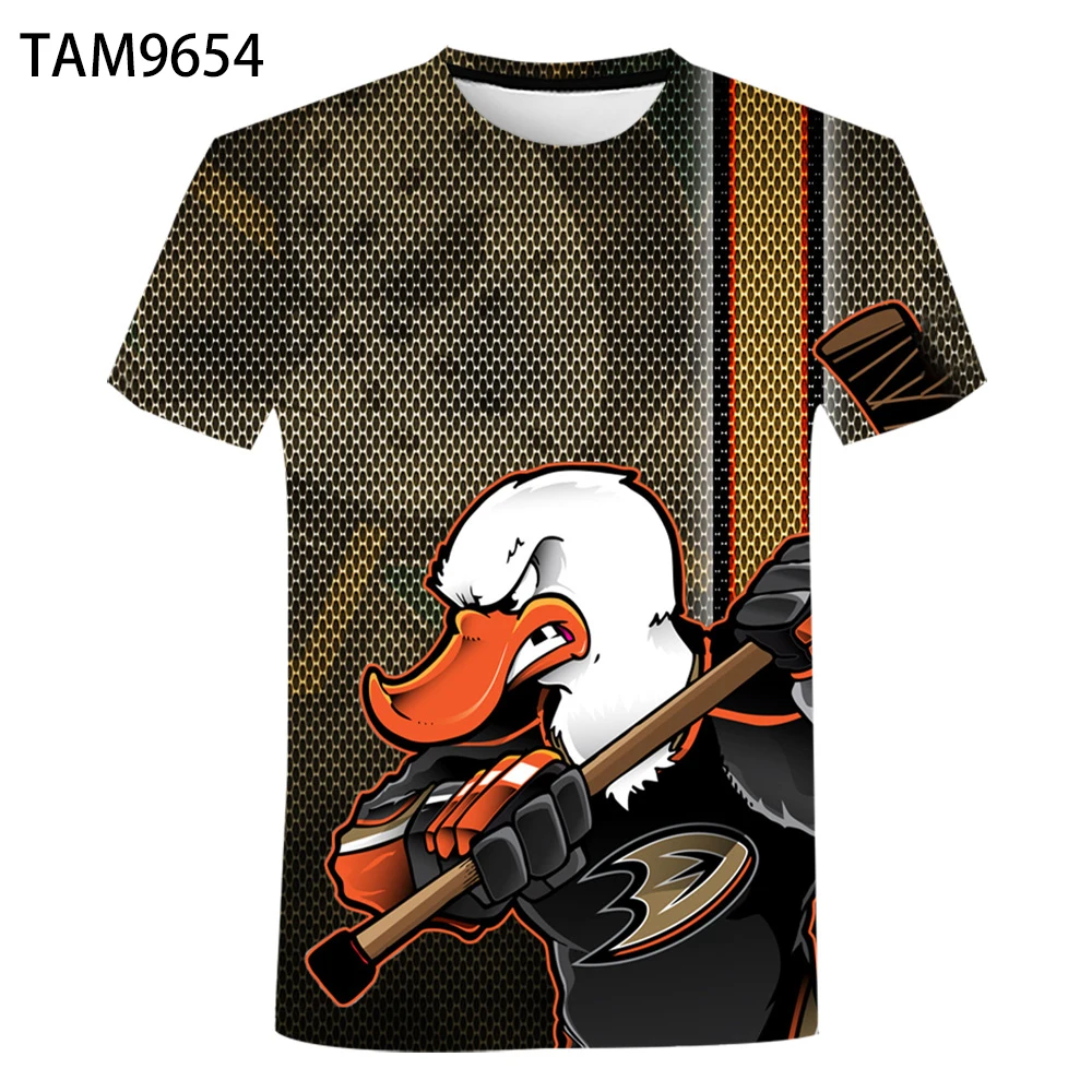 

2023 new-3D duck printed T-shirt for men and women, casual street clothing, Harajuku style,