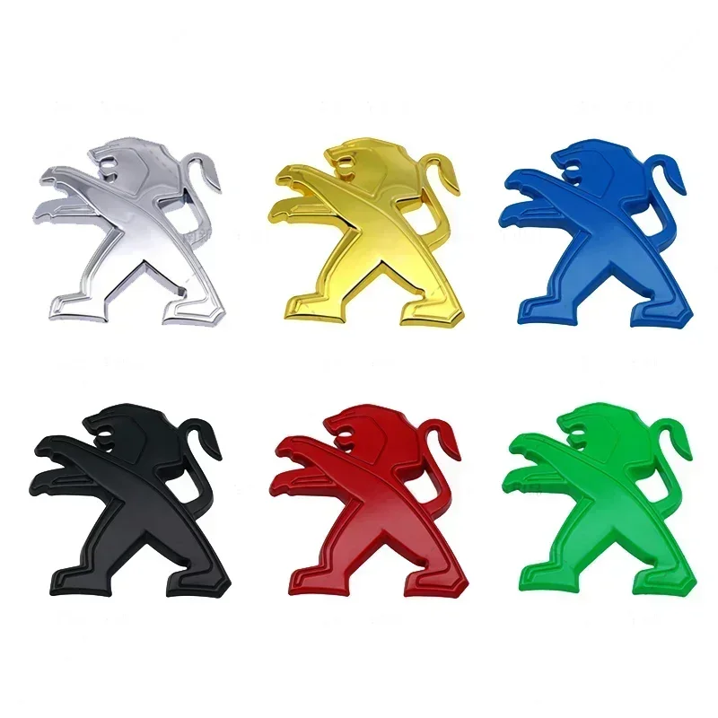 Металлическая наклейка на багажник автомобиля эмблема льва для Peugeot 301 2008 307 107 207