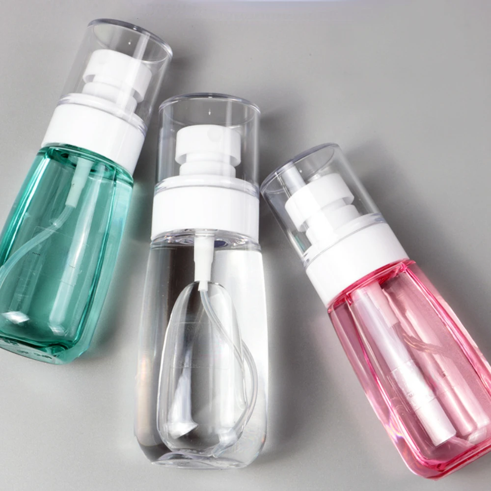

30ml 60ml 80ml Reusable Spray Dispenser Bottle Toner Makeup Remover Ultrafine Nano Atomizer Alcohol Disinfectant Water Container