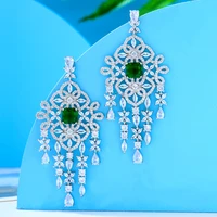 soramoore 2022 drop earrings new facebook ins luxury cz boho charm for women wedding bridal jewelry aretes de mujer modernos
