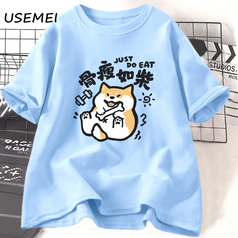 Футболки с рисунком Сиба-ину собаки женская одежда забавная Женская Мужская