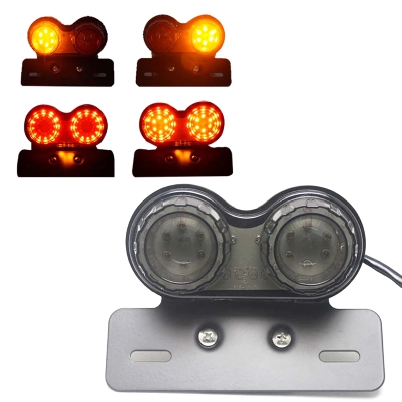 

Led Tail Light LED Brake Turn Signal Rear Light Low Profile Taillights for Motorcycle Scooter ATV Universal 12V