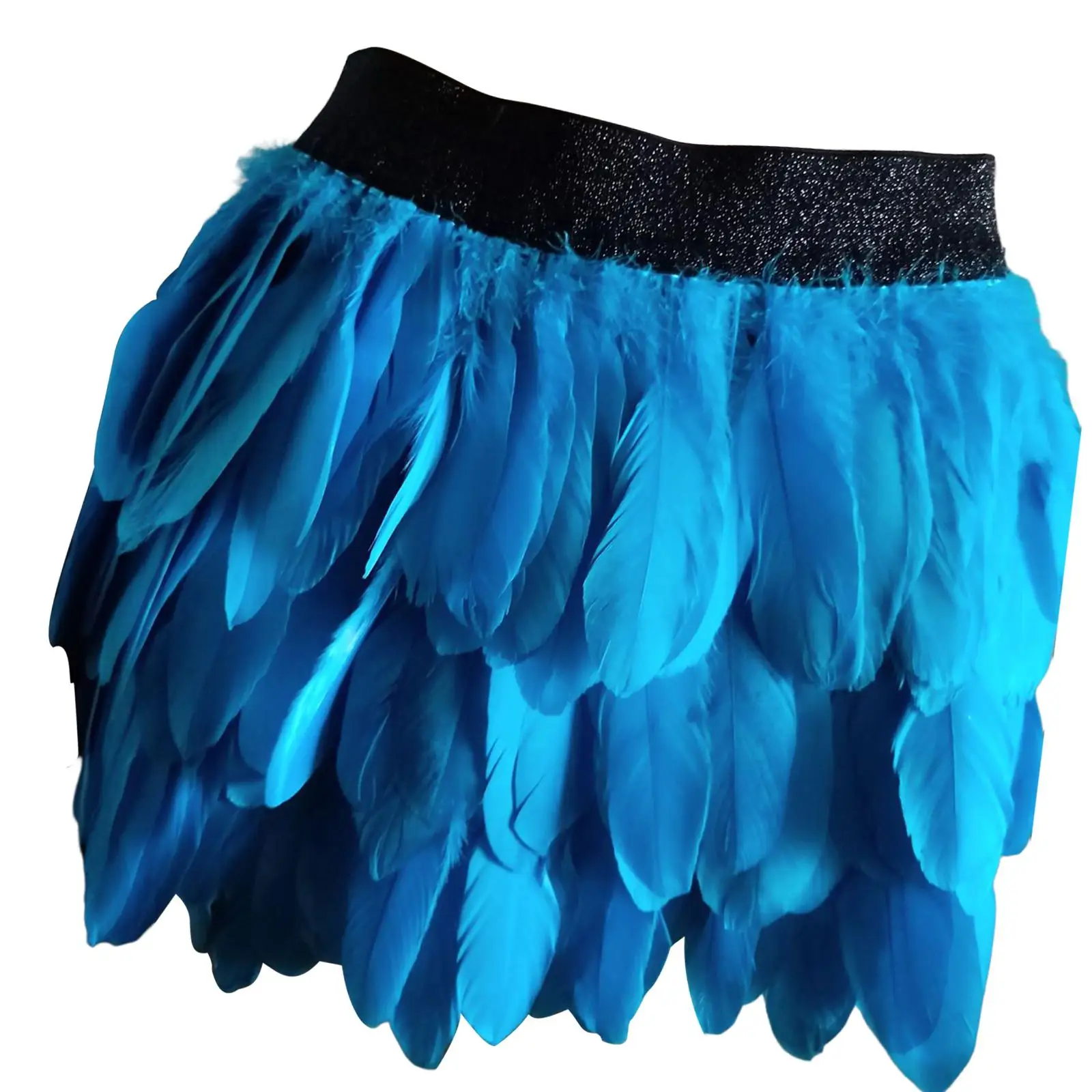 

Mini Feathers Skirt Women Short Skirt Fringe for Party Festival Performance