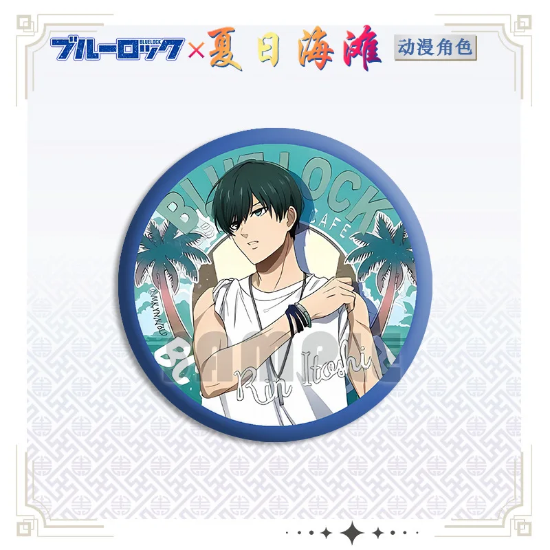 Металлический брелок с аниме принтом