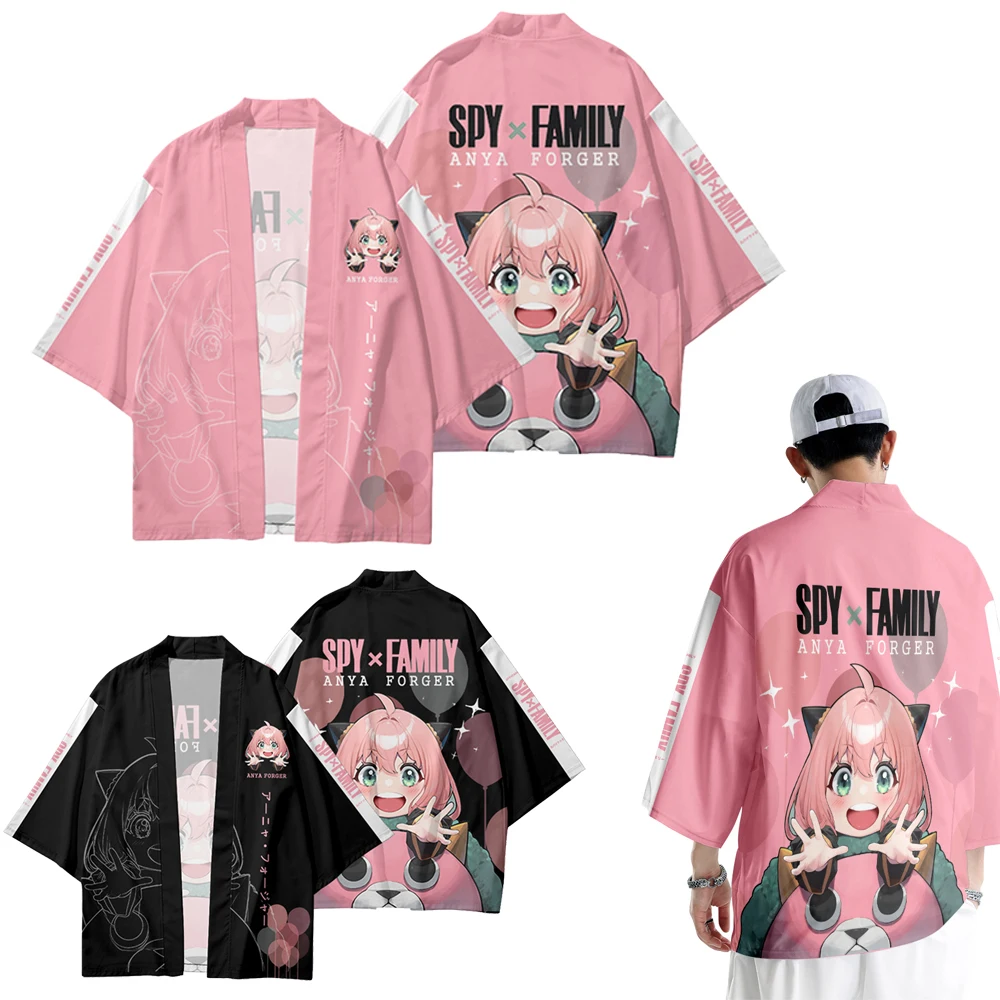 Cosplay Anime Spy X Family Yor Forger Anya Forger Kimono Cardigan Haori Adults Summer Shirt Coat Halloween Cosplay Costumes