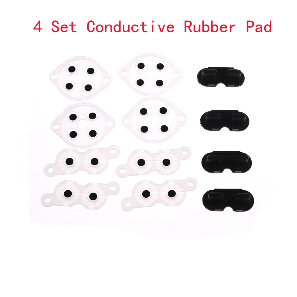 

4sets Replacement Silicone Conductive Buttons Rubber Pads For Nintendo NES Controller Game Replacement Parts