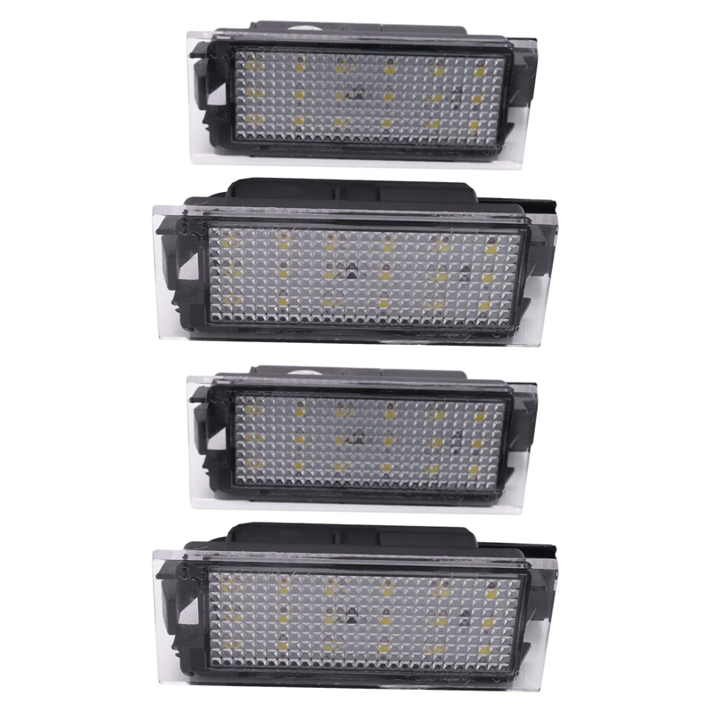 

4Pcs Car LED Number License Plate Light for Renault Megane 2 Clio Laguna 2 Megane 3 Twingo Master Vel Satis
