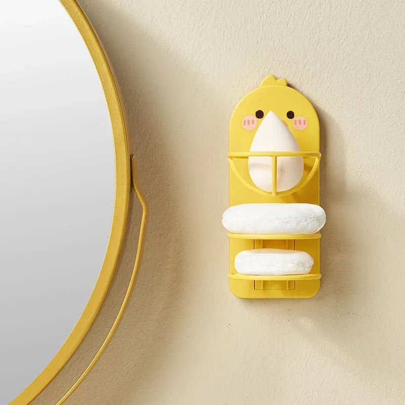 Милая Мультяшная Стойка Для Яиц Органайзер Макияжа Настенный Держатель