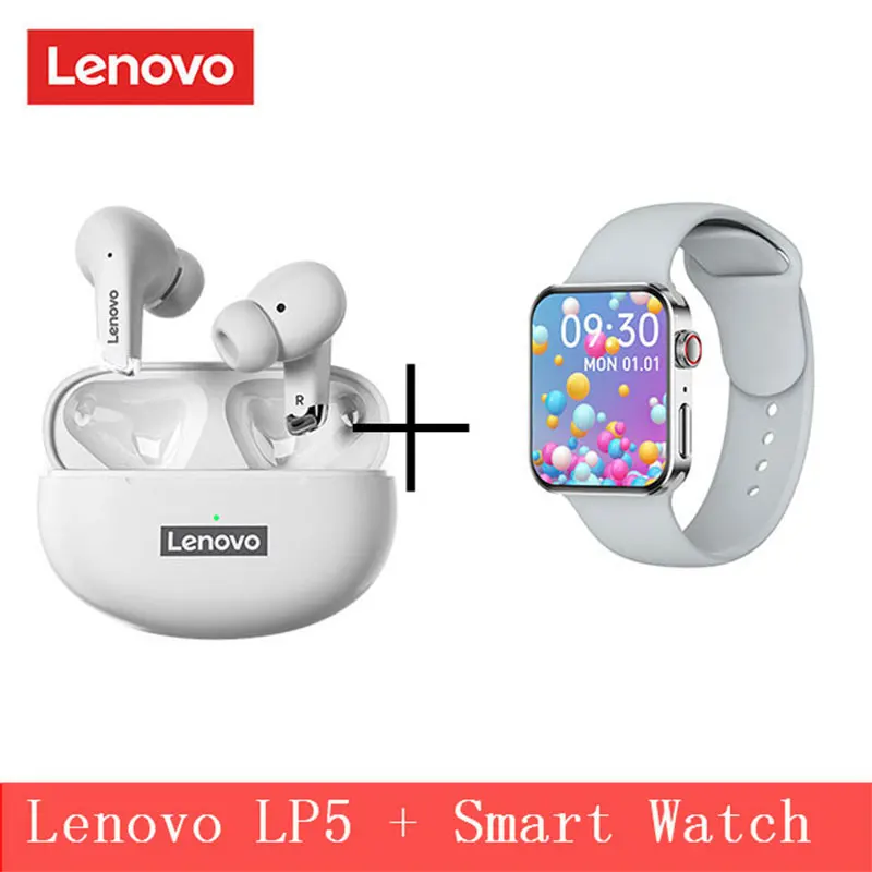 

Origin Lenovo LP50 TWS White Bluetooth Earphone Stereo Waterproof Silicone Wireless Headphones LP5 Earbuds with Mic Wholesale