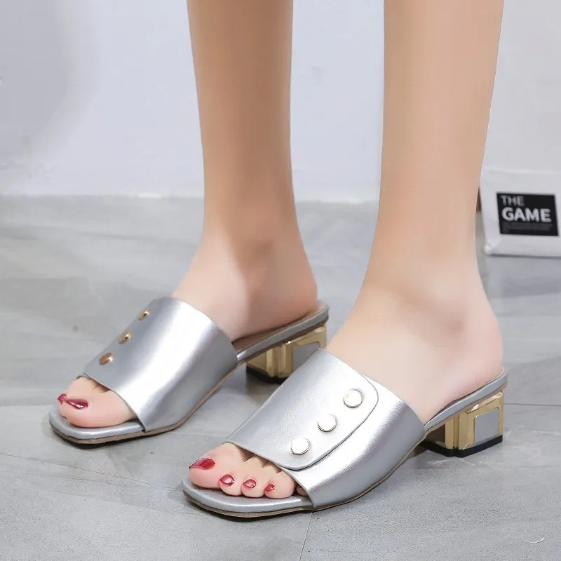 TGHDOF Red Sexy Soft Leather Women Flip Flop Slippers Summer Fashion High Heels Sandals Women Comfort Sandals Women