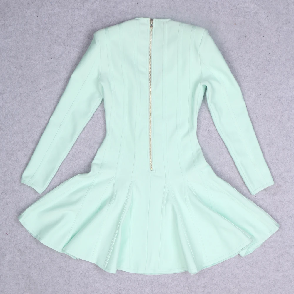 Новинка 2023 летнее повседневное женское Бандажное платье зеленое элегантное