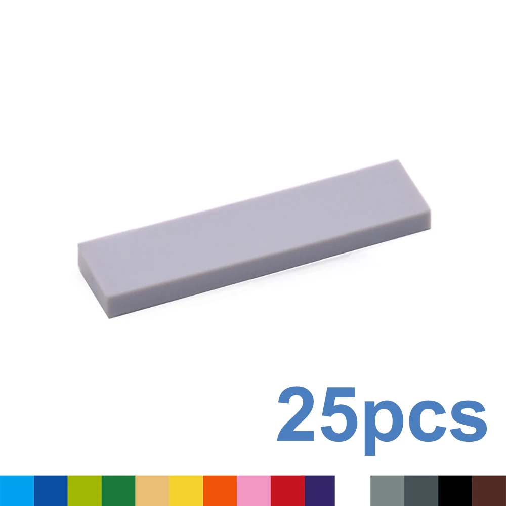 25 шт. строительные блоки сделай сам тонкие фигурные кирпичи гладкие 1x4 точки