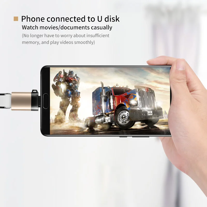 Фото Переходник USB C OTG, адаптер USB 3,0 на Type C для MacbookPro Xiaomi Huawei Mini USB, переходник Type-C OTG №4
