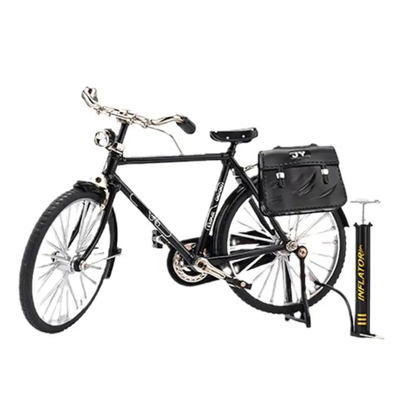 

Mini Retro Style Classical Bike Toy Simulation 1/10 Scale Finger Model Toy Miniature Bicycle Home Decor Finger Bike Models For