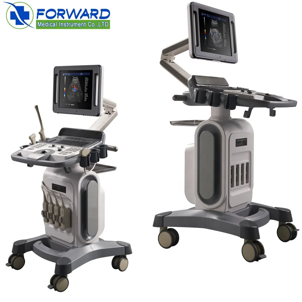 mobile stand 4D color doppler ultrasound price cheaper than Mindray ultrasound