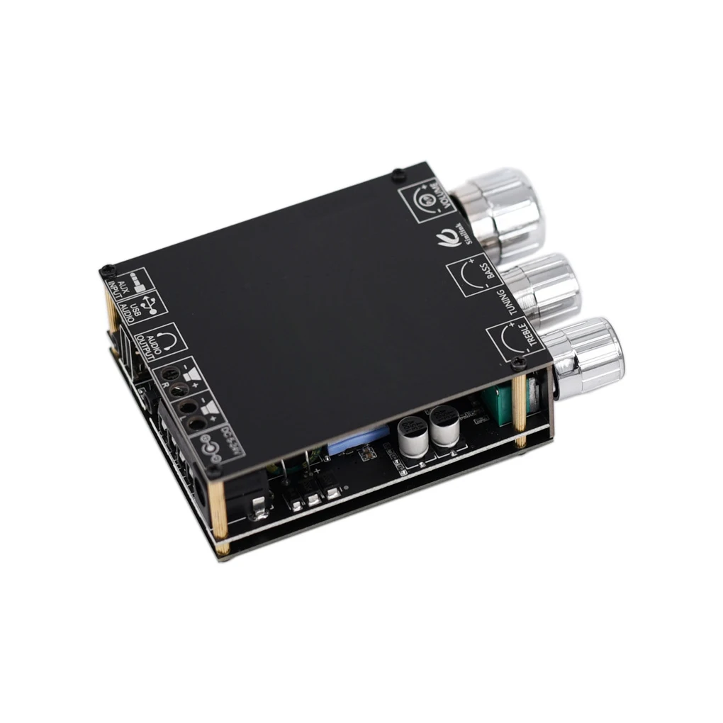 

Bluetooth-совместимый 5,0 AUX-in Регулируемый контроллер платы усилителя DC 5-24V Аудио Amp модуль электронный компонент