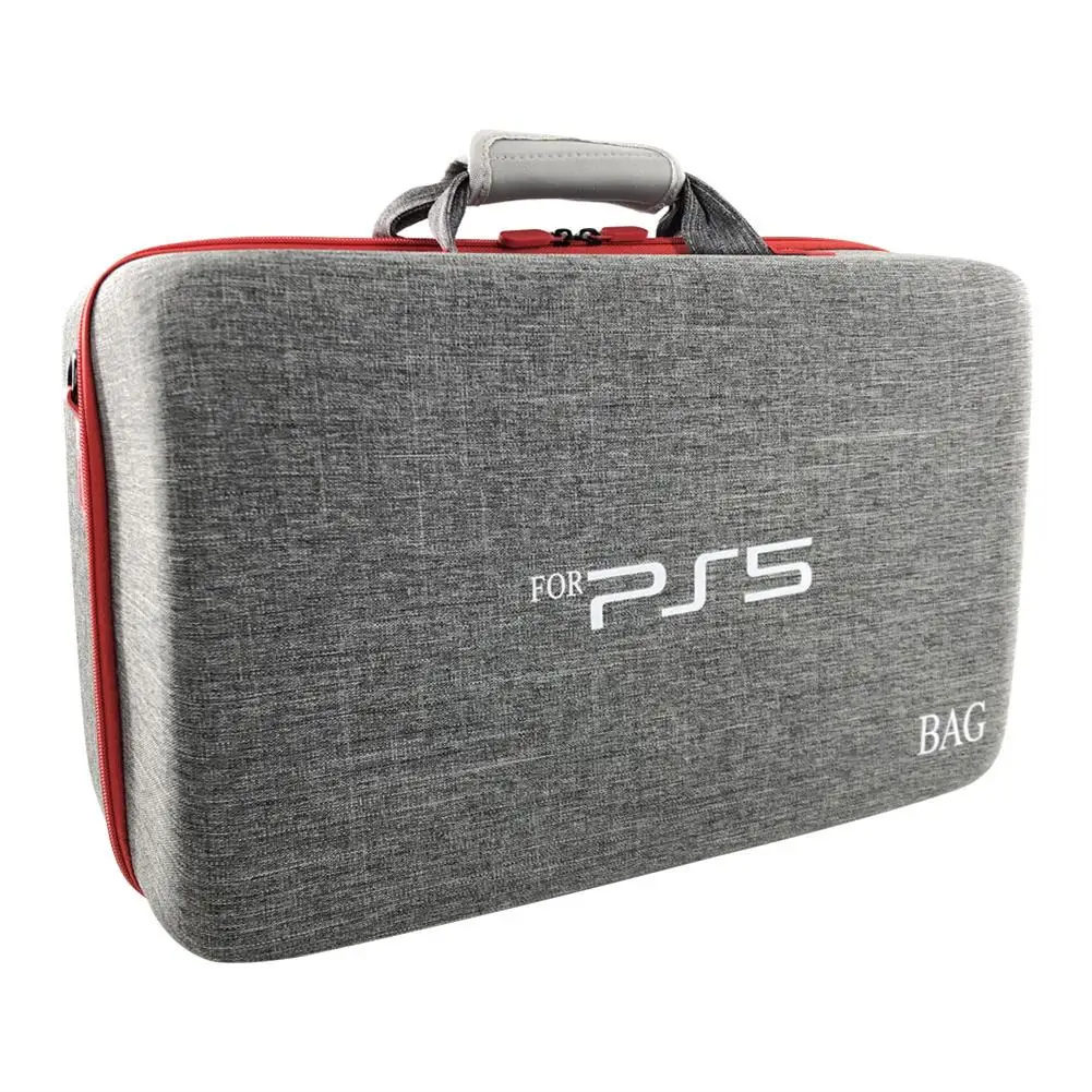 

Travel Shoulder Storage Bag Waterproof Headphone Hard Shell Carrying Case Organizer For Ps5 Console