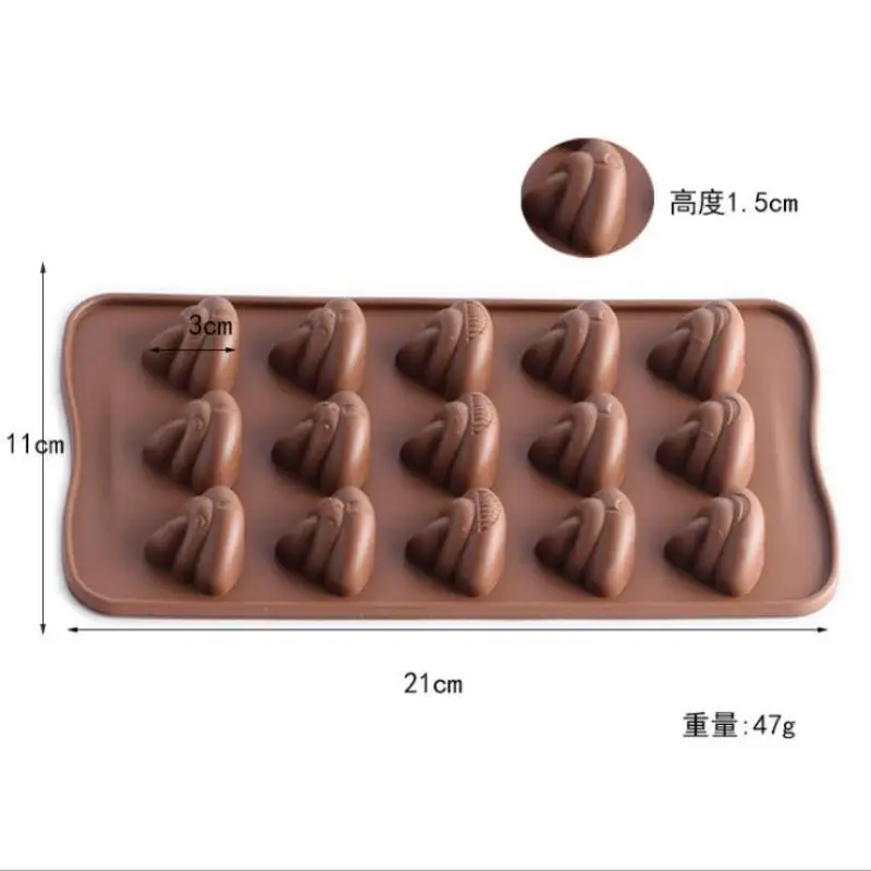 Новая силиконовая форма для шоколада в форме динозавра со смайликом |