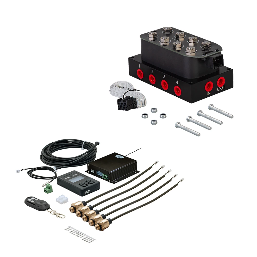 

Система управления пневматической подвеской с датчиком давления, поддержкой Bluetooth, дистанционным управлением и управлением с помощью приложения