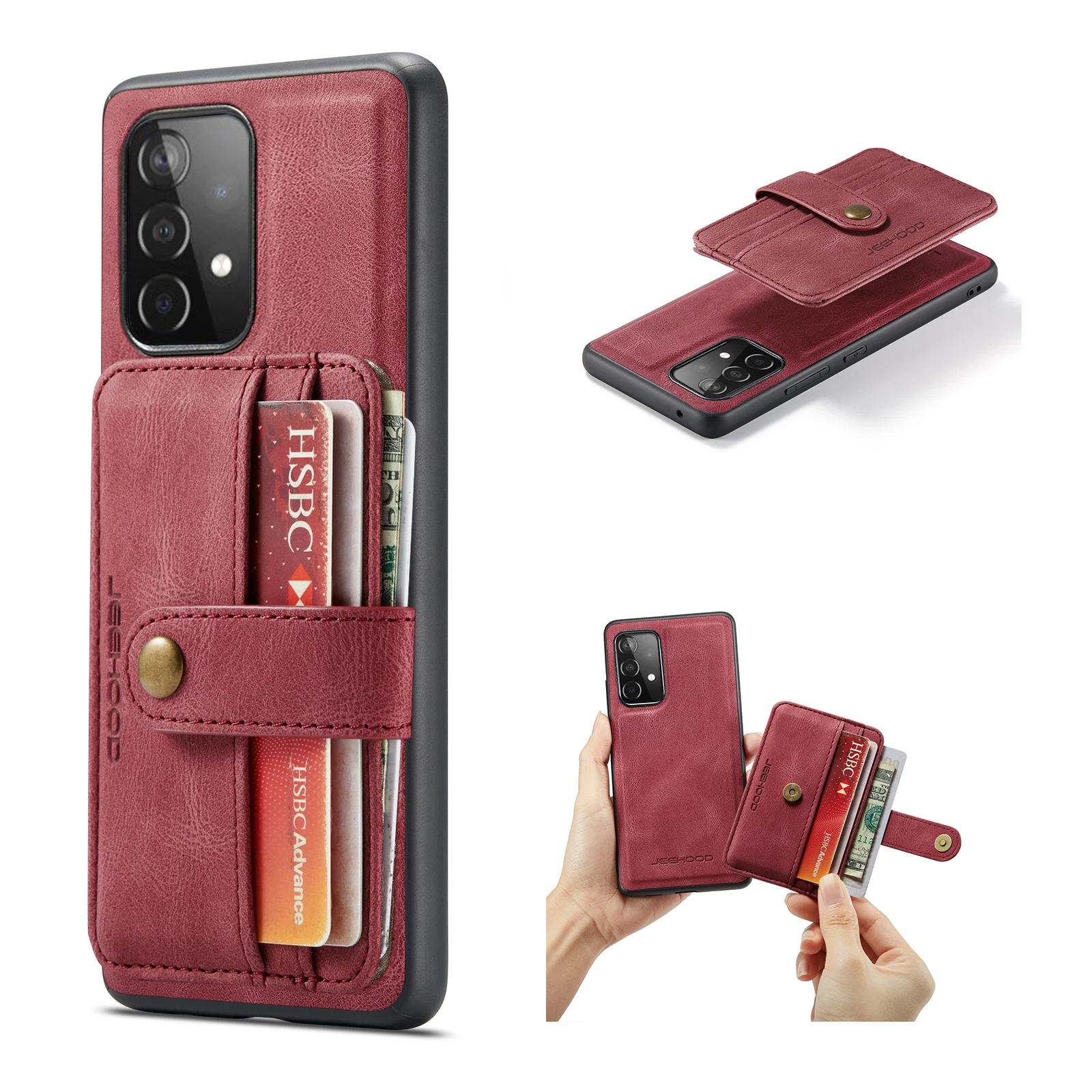 

Magnetic Flip Phone Case For Samsung Galaxy A51 A71 A41 A31 A21S A52S A72 A52 A42 A32 A22 A12 Luxury Leather Wallet Card Cover 1