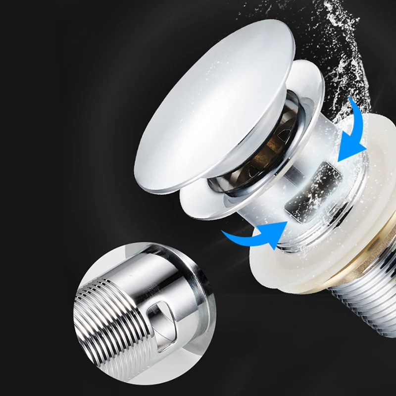 Новый прочный всплывающий сливной слив для ванны из нержавеющей стали сливная