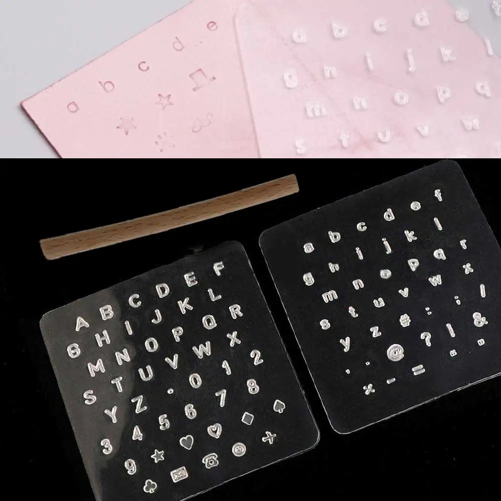 

3pcs Craft Leather Stamping Alphabet Letter Number Printing Template Letter Number Stamper Leathercraft DIY Leather Tool