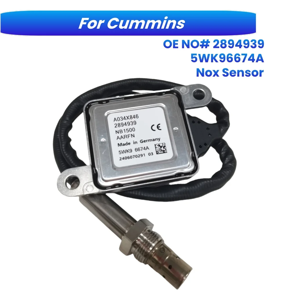 Датчик оксида азота 5WK96674A 2894939 5WK9 6674A для Cummins 2013-18 11.9L 15L ISX15