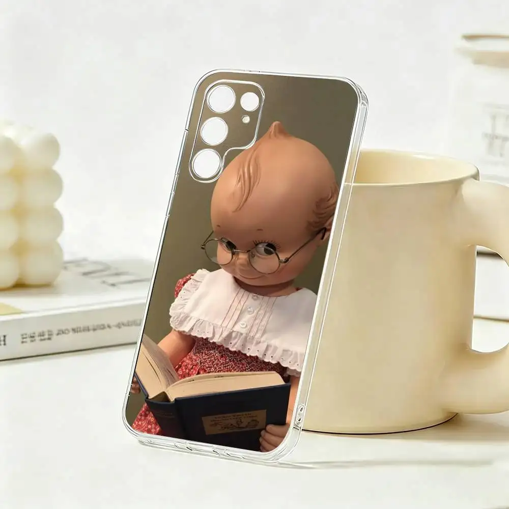 Фото Чехол для телефона Kewpie Cute Angel Baby для Samsung S23, S22, S21, S20, S30, прозрачный силиконовый чехол. №3