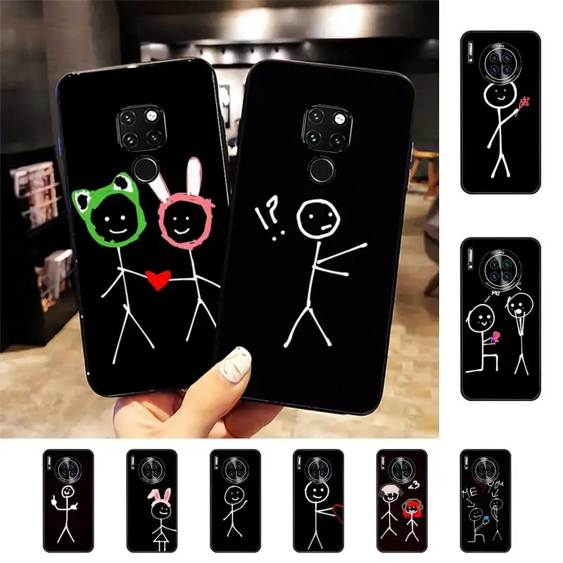 

Cartoon Matchman Phone Case For Huawei Nova 3I 3E mate20lite 20Pro 10lite Luxury funda case