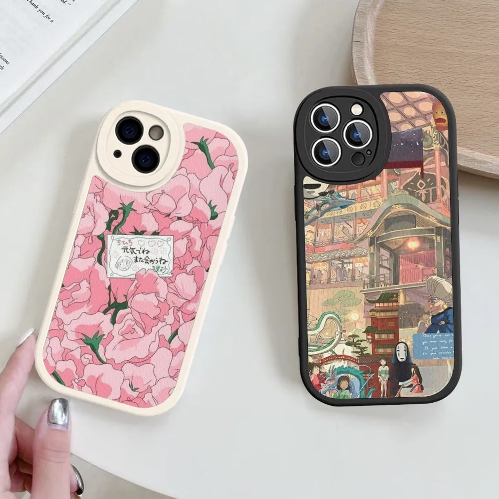 

Anime Spirited Away Phone Case Hard Leather For IPhone 14 13 12 Mini 11 14 Pro Max Xs X Xr 7 8 Plus Fundas