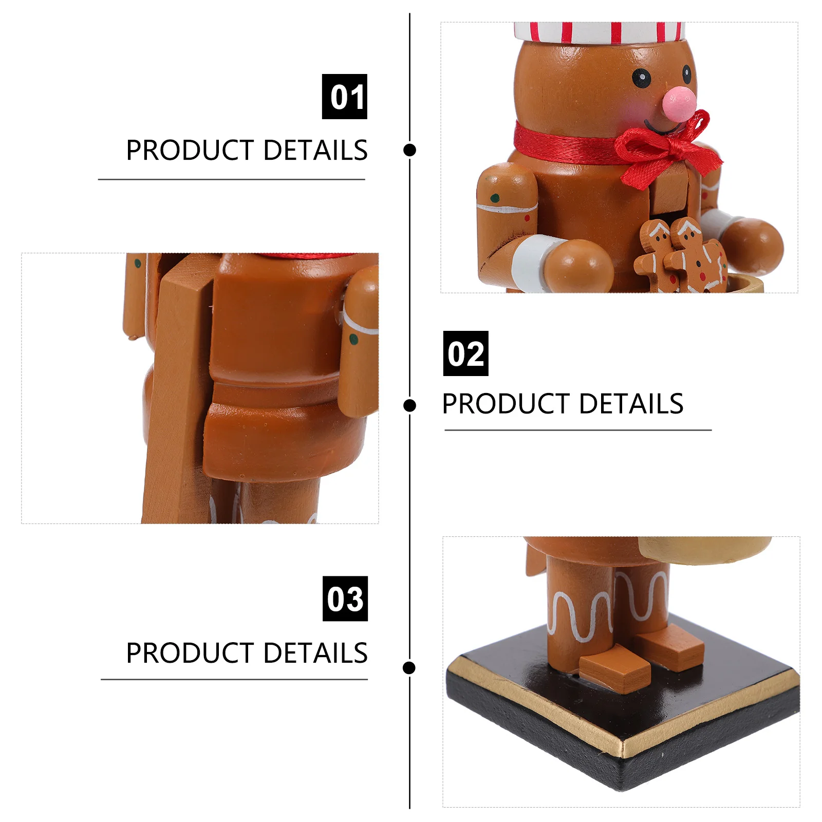 Рождественские украшения для крыльца Щелкунчик куклы игрушка из орехового