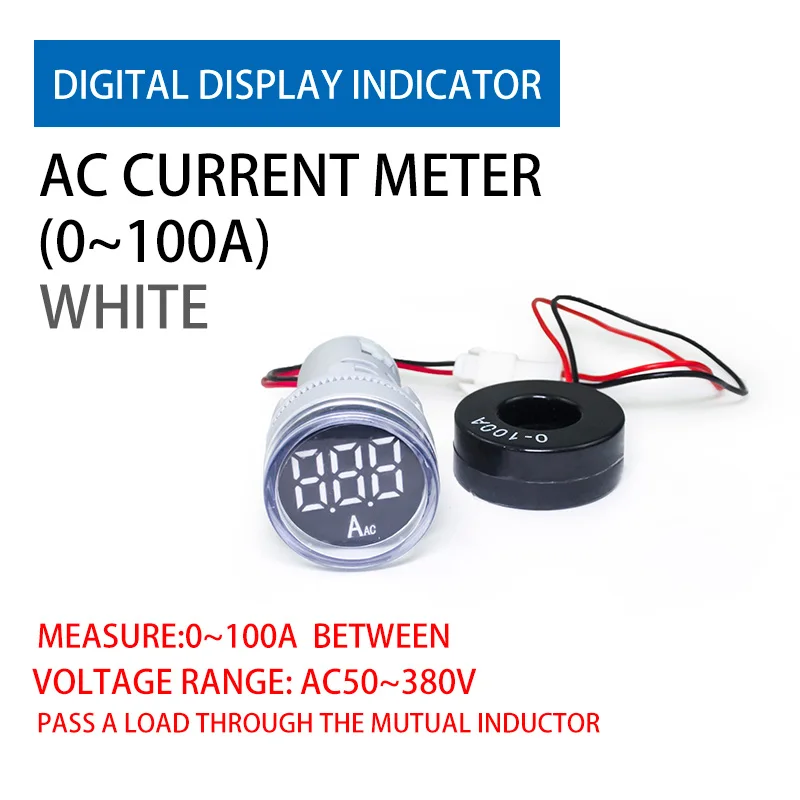Цифровой дисплей Ad16-22dsv mini измеритель переменного тока 60-500 В общий индикатор