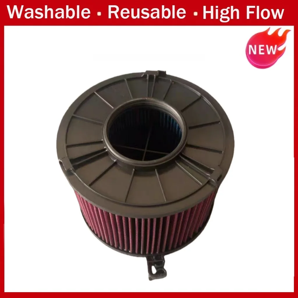 

Автомобильный воздушный фильтр с высоким расходом для Audi B9 A4 A5 Q5 Avant Sportback1.4T 2.0T 40 45 50 55TFSI 8W0133843C Моющийся многоразовый