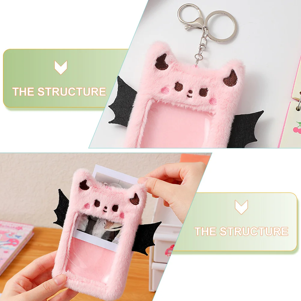 Плюшевый держатель для карт девочек детские кошельки детей брелок открытка из