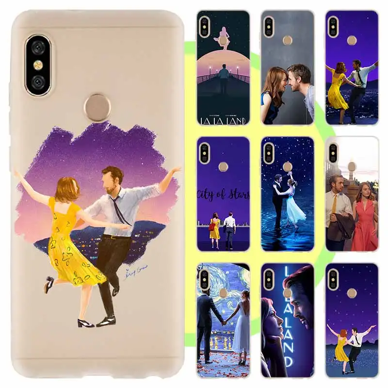 Силиконовый мягкий чехол для Xiaomi Redmi Note 11 10 Lite 9 8 7 6 Pro Max 10S 9S 8T 9T 4G "La Land" с Эммой Стоун и Райаном Гослингом.