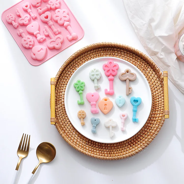 

Key Cake Mold,Keyhole Silicone Mold Decoration,Fondant,Sugarcraft,Cupcake Cake,Chocolate Pastry,Polymer Clay Epoxy Resin 실리콘 몰드