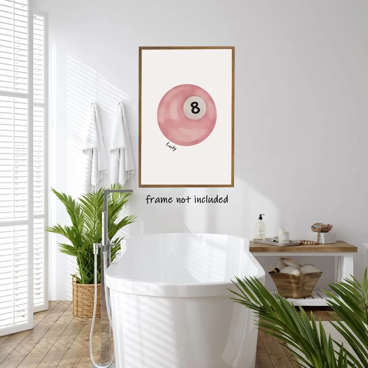 Постер с принтом Счастливый 8-шар