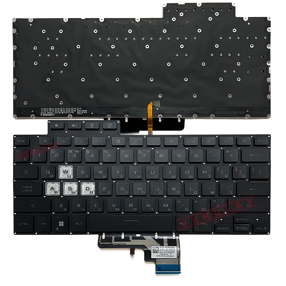 Русская клавиатура с подсветкой для ASUS TUF Dash F15 FX516 FX516P FX516PR FX516PM FX516PC FA516 TUF516PM TUF516PR