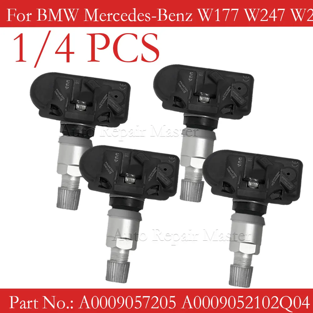 1/4 шт. A 0009057205 Датчик давления в шинах TPMS для BMW Mercedes-Benz W177 W247 W206 C118 C257 W213 C238 H247 V295 433