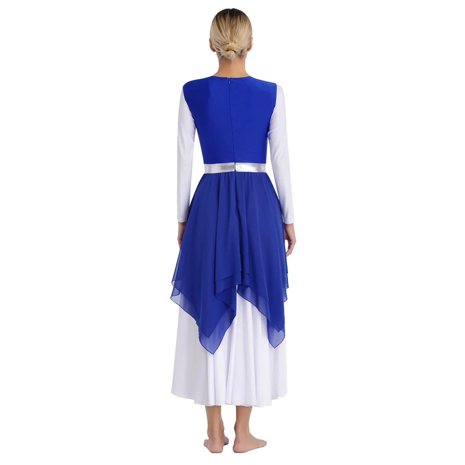 Женское современное Lyrical танцевальное платье без рукавов с блестками церковный