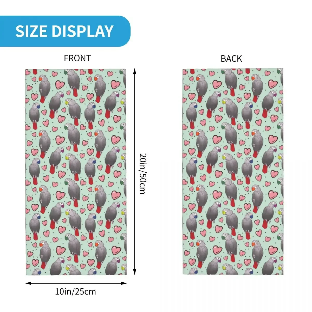 Африканский серый попугай шея гетры для мужчин и женщин защита от УФ лучей Зимний