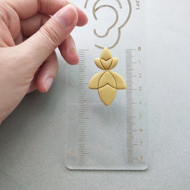 Elegante Retro-Form geometrisches Muster Ohrring Polymer Clay Formen Ton schneider kreativ für DIY Schmuck Prägung Keramik Werkzeuge – Detail 5