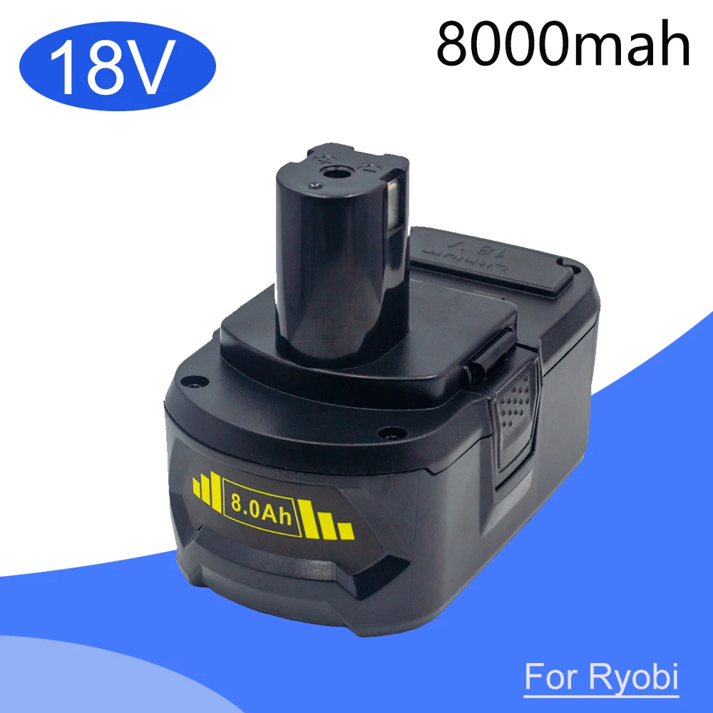 

for Ryobi 18v Battery 8.0Ah P108 Li-ion One+ Cordless Power Tools RB18L50 RB18L40 RB18L25 P102 P103 P104 P105 P106 P107