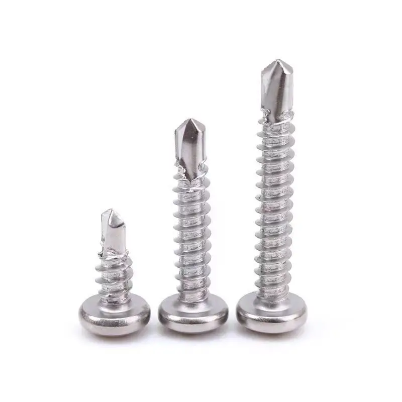 M3.5M4.8 M5.5M6.3 Cross Self-drilling Screws Pan Round Head Dovetail Bolt 410 Stainless Steel DIN7504N/EN ISO15481 Tornillos images - 6