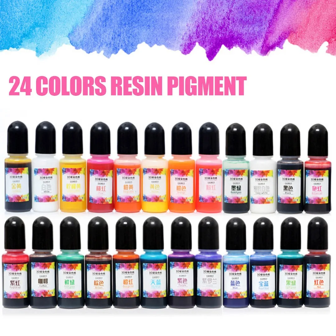 

Эпоксидный пигмент для украшений ручной работы, 24 цвета, 10 мл