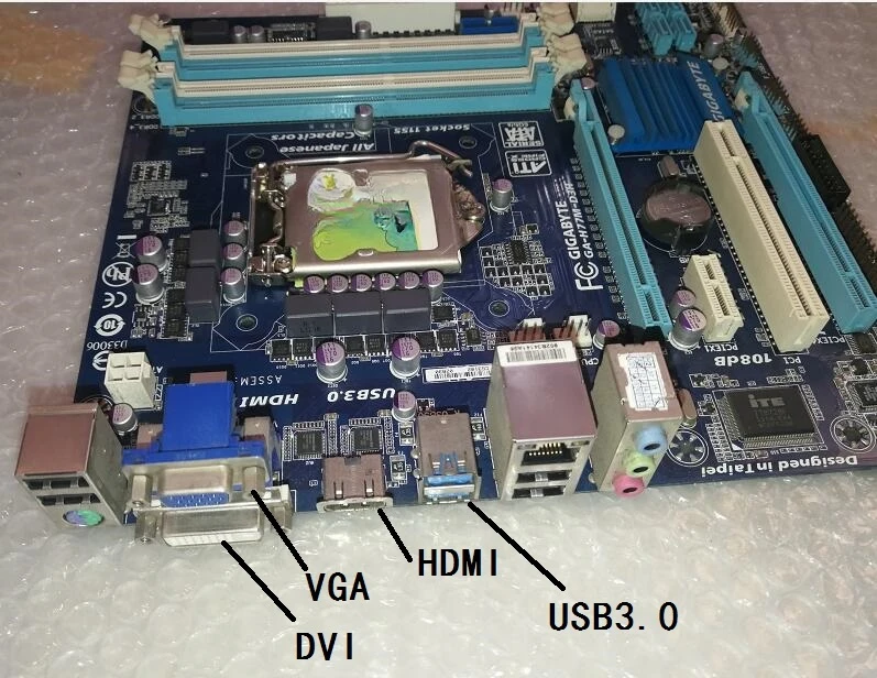 Для Gigabyte H77M-D3H 1155-контактная панель дисплея H77 поддержка основной платы 3770 1230