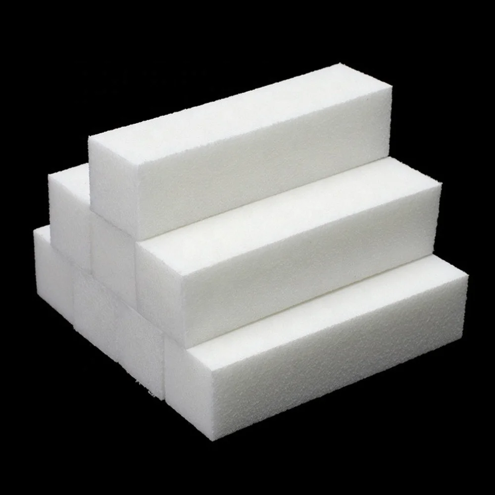 

15pcs White Tofu Block Nail Art Buffers Sanding Block Buffing Grinding Sanding Strip Nail File Buffer Pedicure Professional Tool
