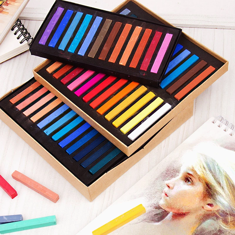 

Professional Painting Crayon Crayon Stick Non-Toxic Water-Soluble Beginner Color Art Painting Set Chalk Student Brush Tool