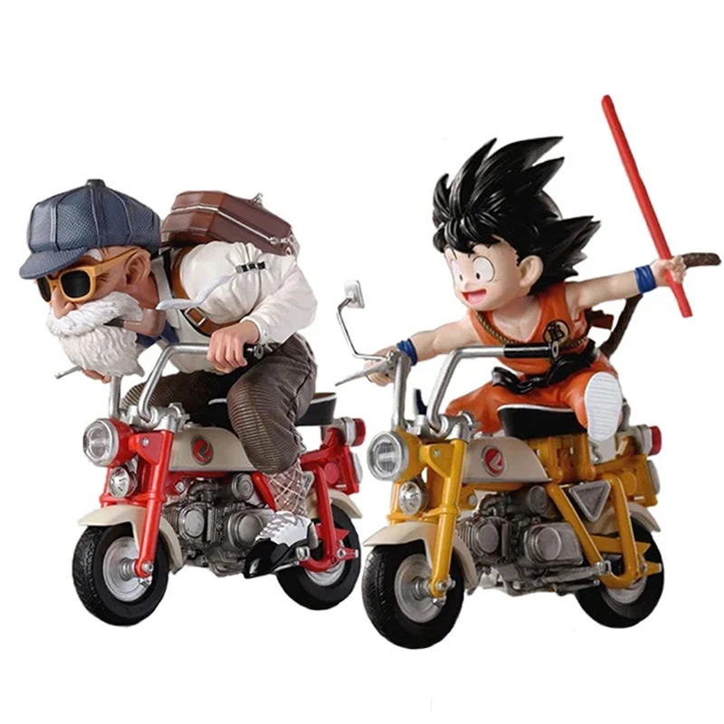 

Фигурка дракона жемчуга, локомотивы, Сон Гоку, Мастер Роши, экшн-фигурка, искусственная мотоцикл, аниме 15 см, Коллекционная модель из ПВХ, игрушки