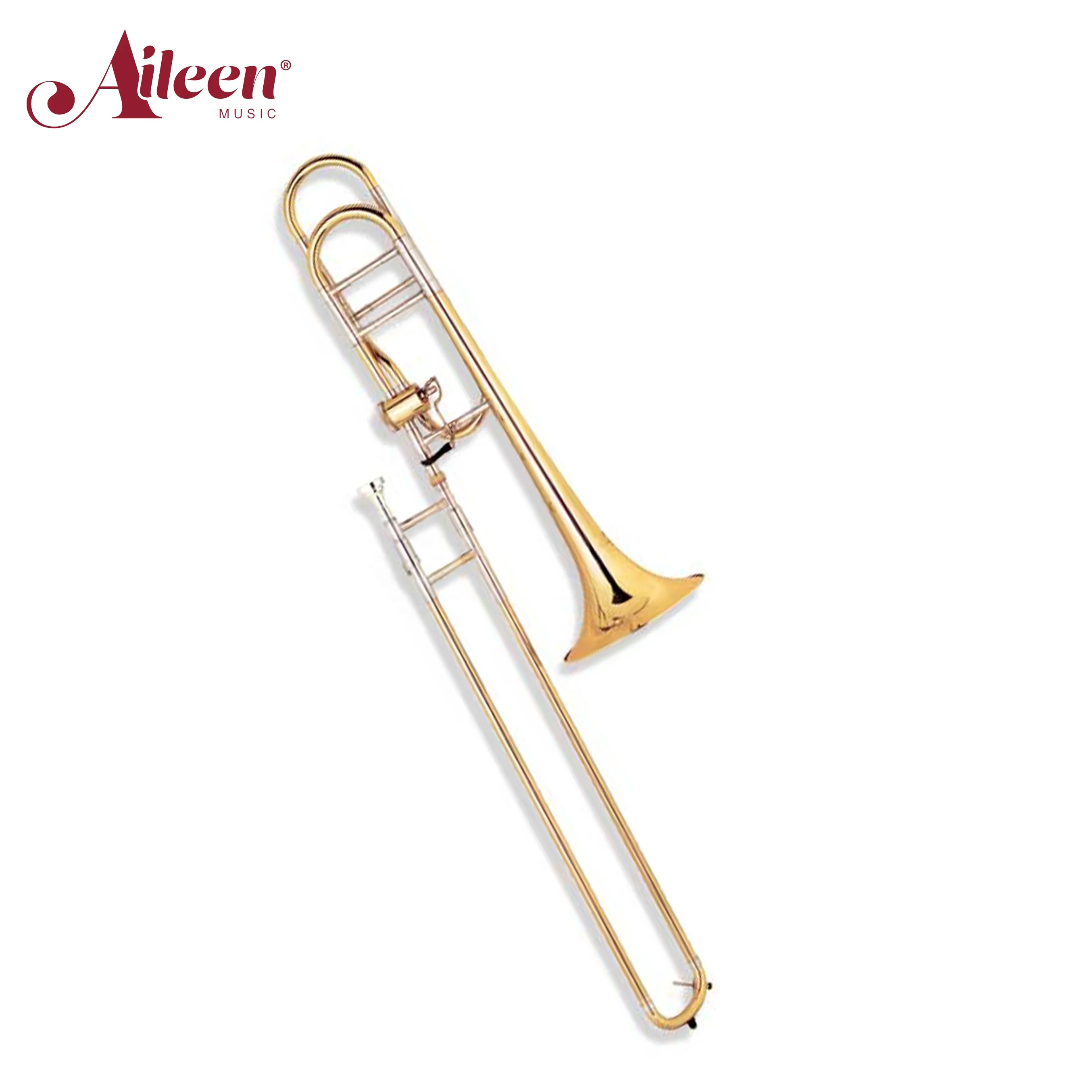 Купи AileenMusic Hot sale High grade bB/F Key Yellow Brass Body Tenor Trombone (TTB-HD410G-SSY) за 44,159 рублей в магазине AliExpress